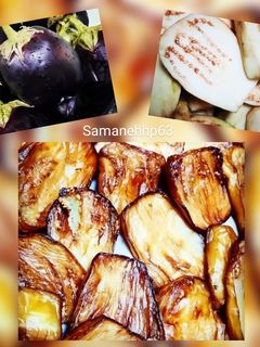 عکسی از دستور بادمجان دلمه ای سرخ شده🌺