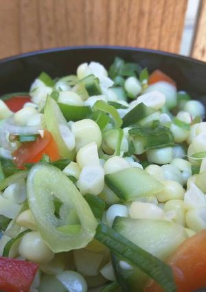 A picture of Picnic corn salad.