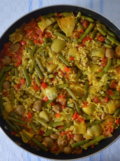 Una foto de Paella de la huerta