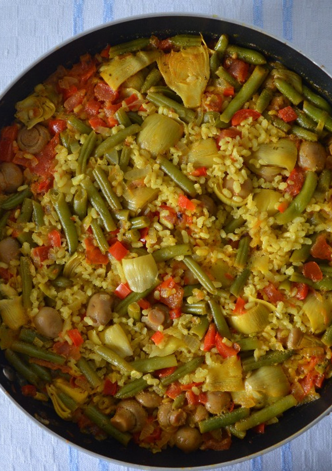 Una foto de Paella de la huerta