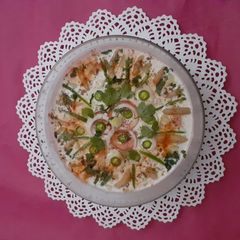 A picture of Alu Dahi Pholki Chat.