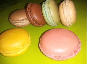 Una foto de Macaron francés