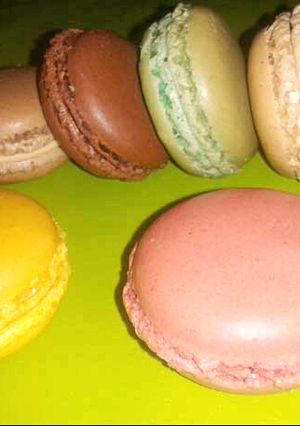 Una foto de Macaron francés