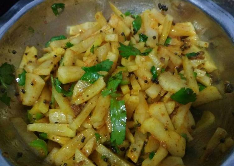 Recipe of Super Quick Homemade Mooli kaa kacha achar