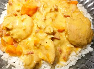 Une photo de Blanquette de poulet au Cookeo