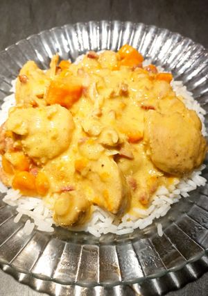 Une photo de Blanquette de poulet au Cookeo