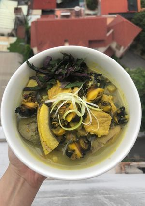 Hình của món Ốc nấu chuối (không có đậu).