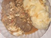 Una foto de churrasco higado