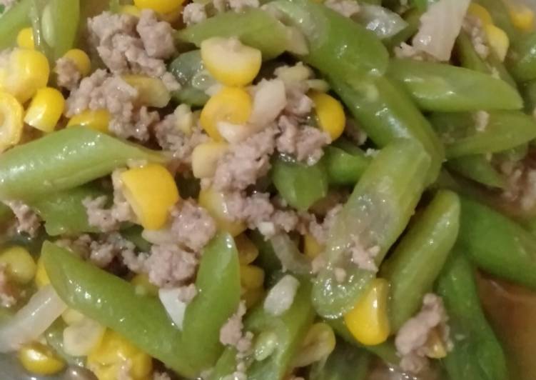 Bumbu Menyiapkan Tumis Buncis Jagung Saus Teriyaki yang enak