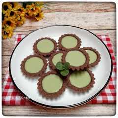 809.Matcha Chocolate Pudding Pie-レシピのメイン写真