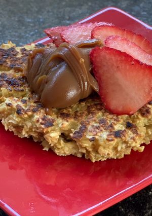 Una foto de Hotcake de banana y avena