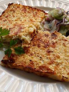 Mozzarellás karfiollepény recept fotója