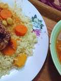 كسكس مغربي او مفتول شهي ولذييييذ 😀😋🍛