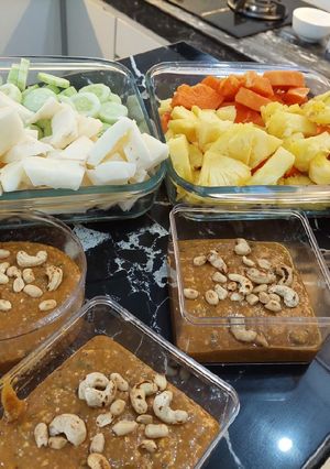 Foto resep Rujak kacang mede