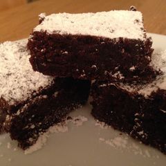 A picture of Chocolate Truffle Brownies.
