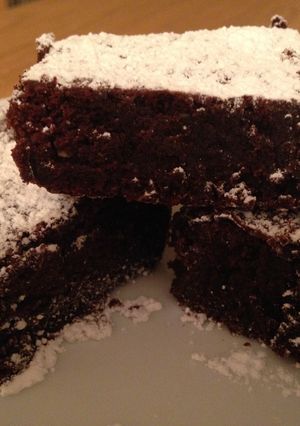A picture of Chocolate Truffle Brownies.