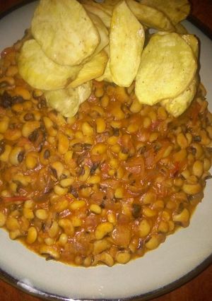 A picture of Ginger&garlic beans with potatoes.