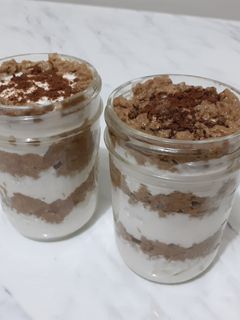 Una foto de Tiramisú saludable (postre sano)