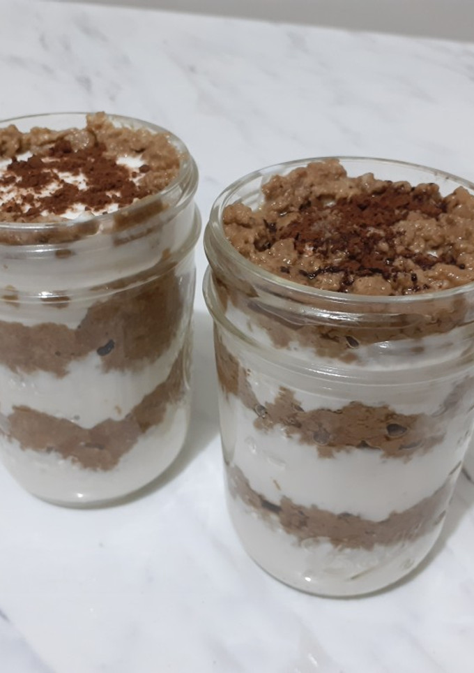 Una foto de Tiramisú saludable (postre sano)