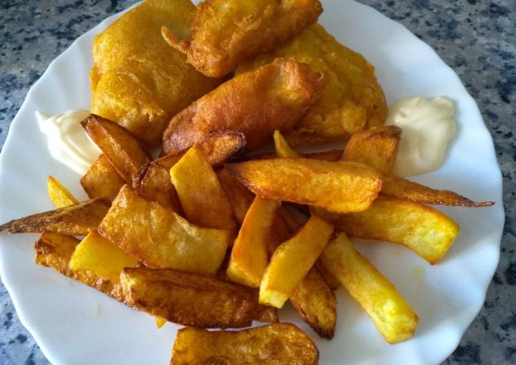 Fish and chips (pescado y patatas)