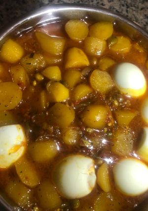 A picture of Veggies potatoes porridge.