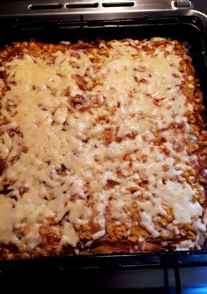 Élesztő nélküli pizza recept fotója