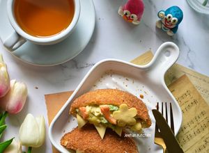 Foto resep Sandwich Eggs Mayo Kantong Doraemon