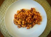 Una foto de arroz con pato