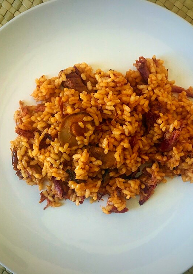 Una foto de Arroz con foie, pato y setas