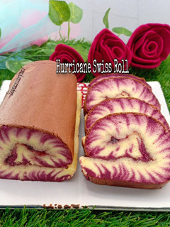 Foto resep Hurricane Swiss Roll Taro