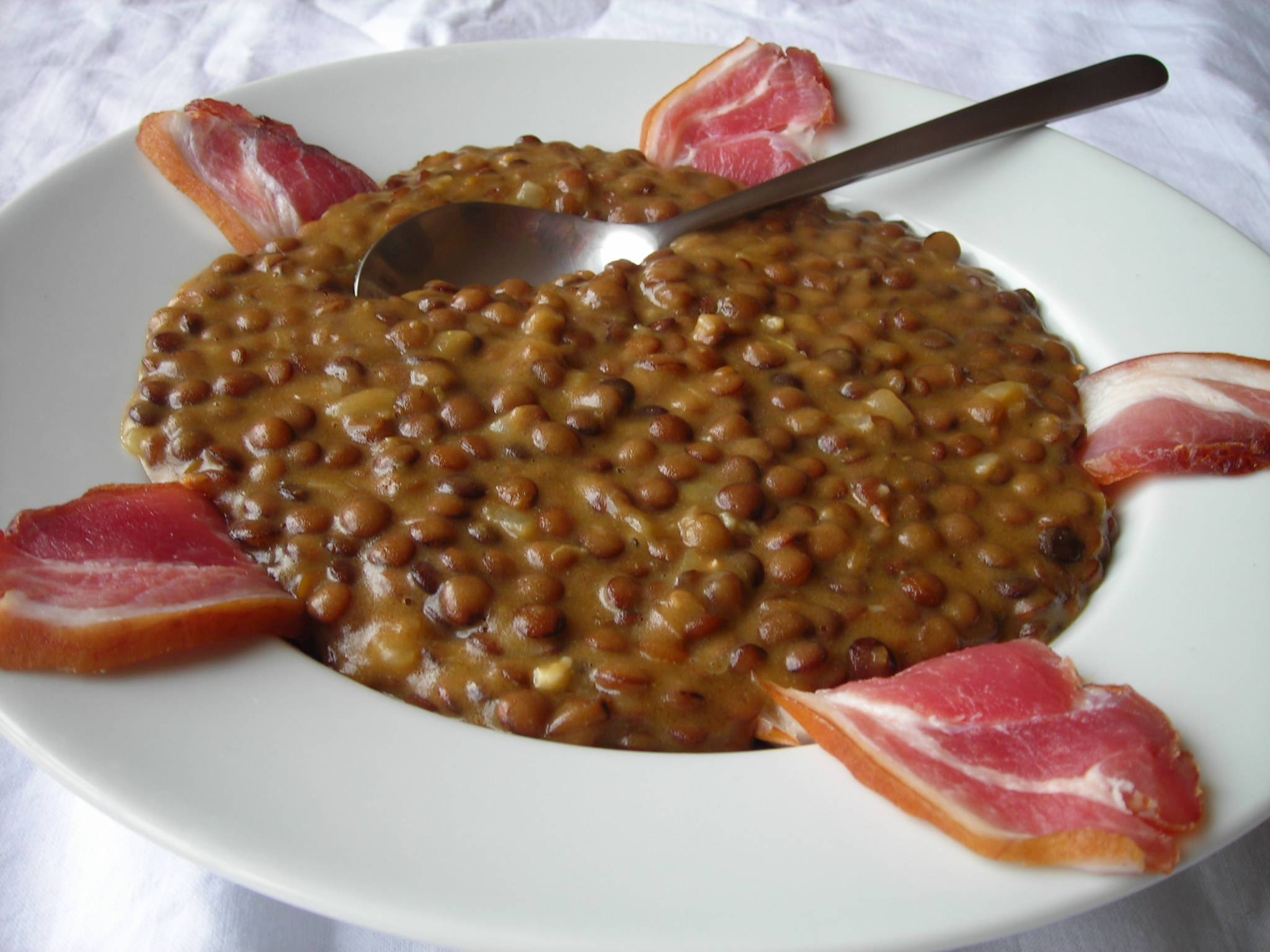 Lencsefőzelék recept recept fotó