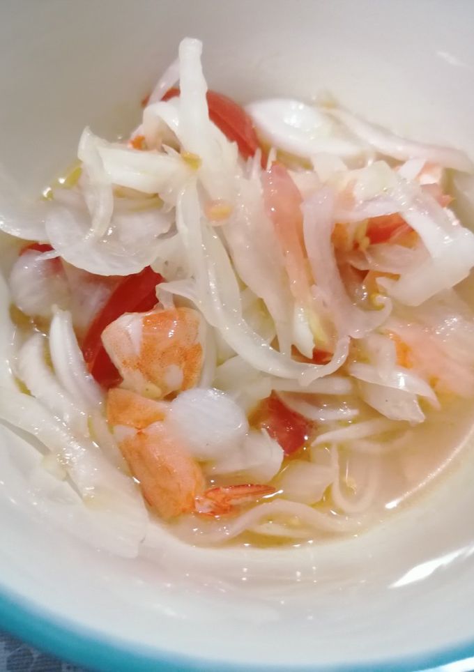 Una foto de 329. Ceviche de camarón (langostino)