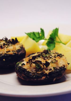 A picture of Stuffed Mushrooms.