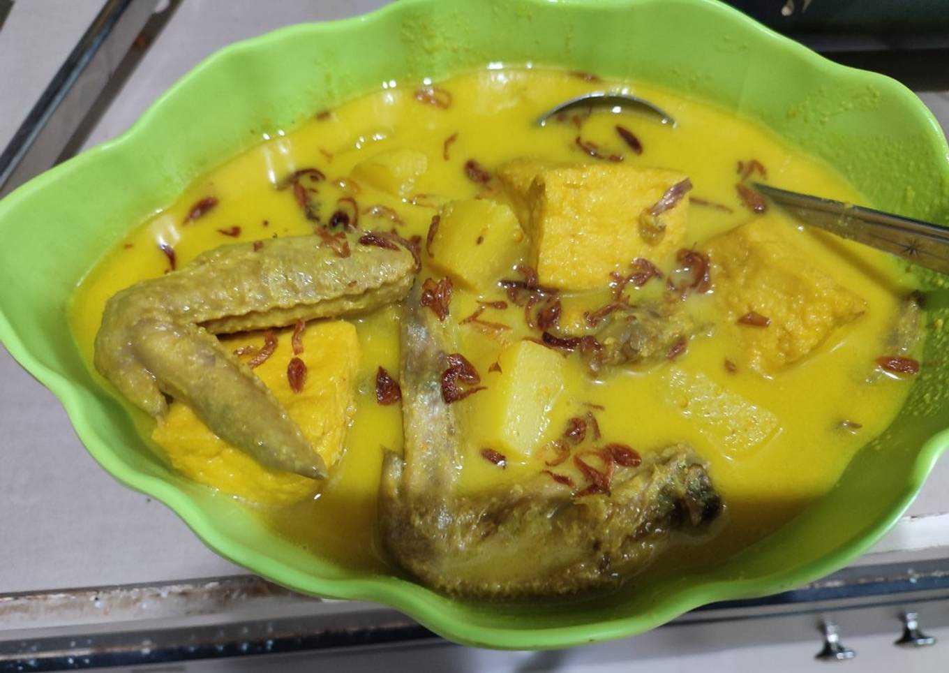 Opor ayam tahu kentang fibercreme