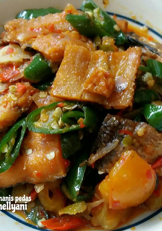 Foto resep Ikan asin pedas manis