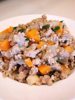 Hình của món Thịt rim rau củ.