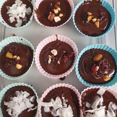 A picture of 5 minutes chocolate non bake pie.