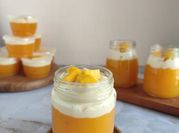 Gambar fla pudding mangga