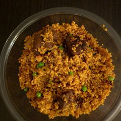 A picture of Tunisian Bulgur with Lamb.