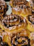 Vegan Friendly Hazelnut and Chocolate 'Chelsea Buns'