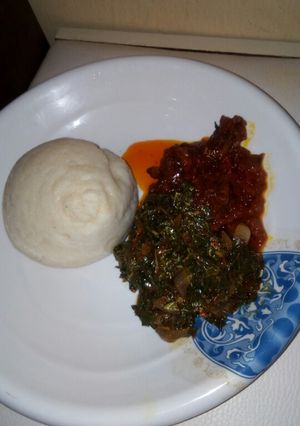 A picture of Spinach soup.