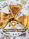 👩‍🍳Beef Pepperoni Egg Sandwich