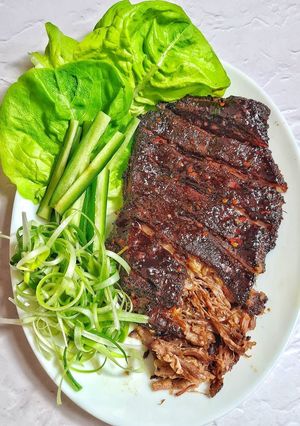 A picture of Mongolian Crispy Lamb.