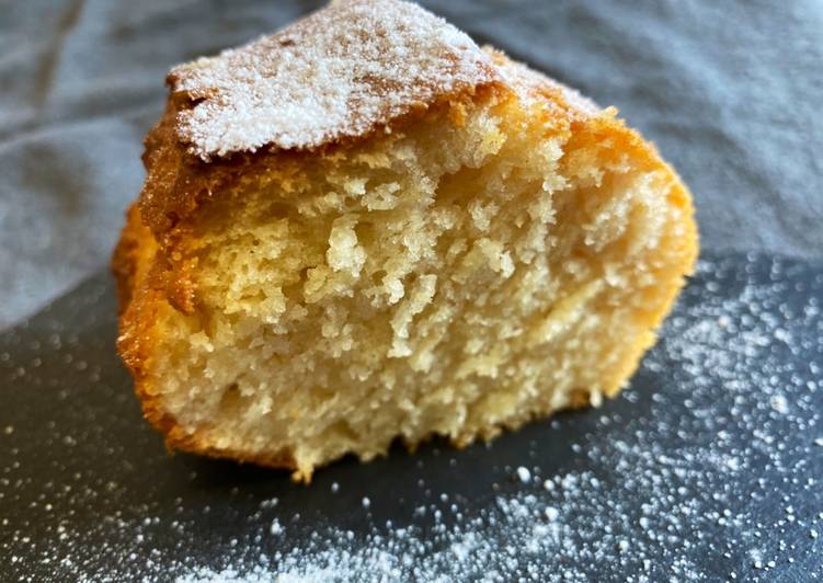 Bizcocho de queso mascarpone y yogurt griego