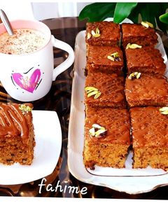 عکسی از دستور کیک هویج گردو