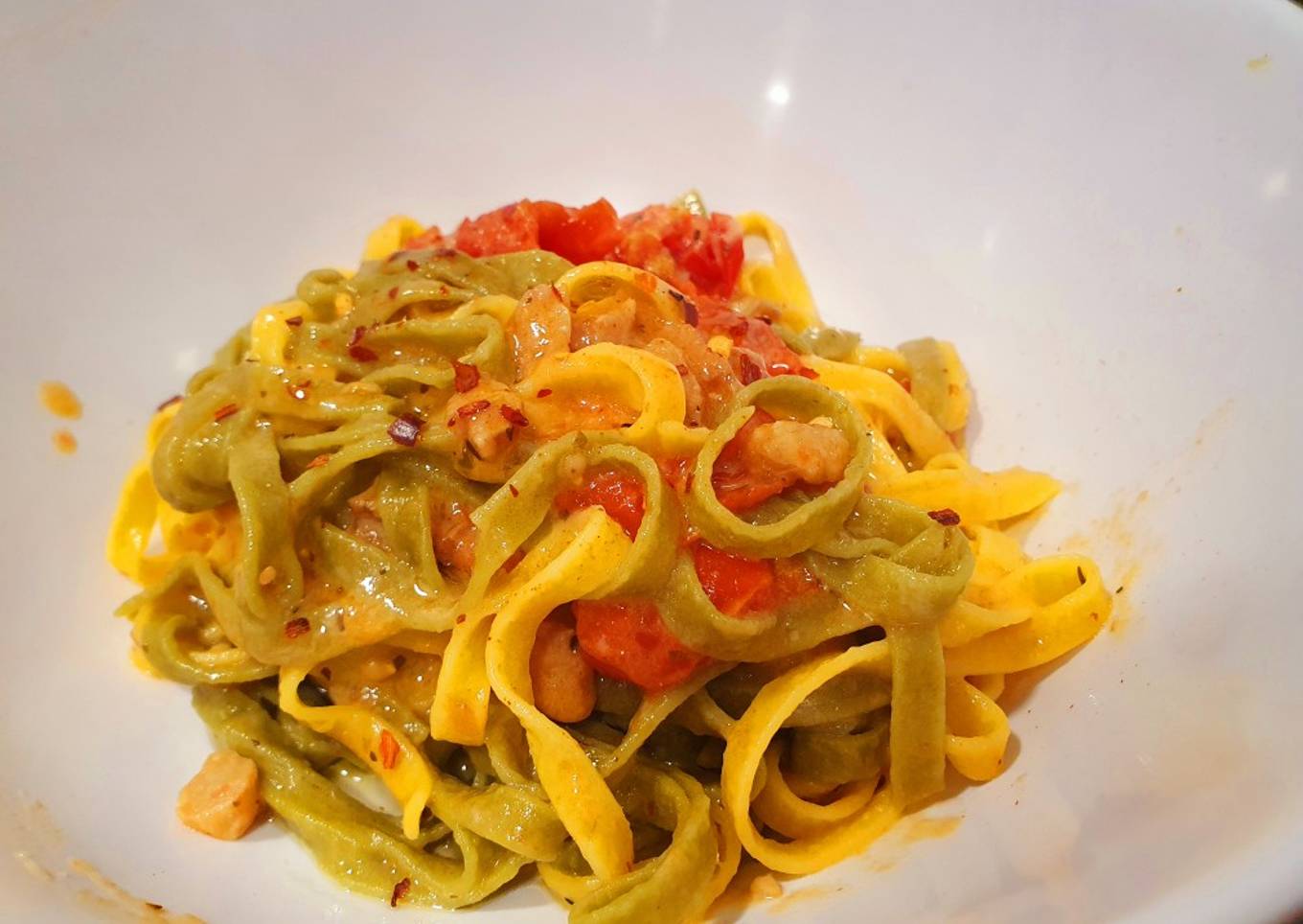 Tagliatelle sana y deliciosa en 15 minutos