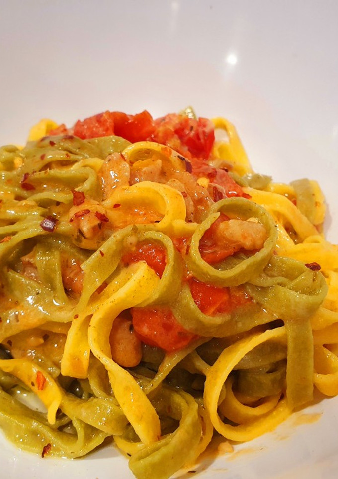 Una foto de Tagliatelle sana y deliciosa en 15 minutos