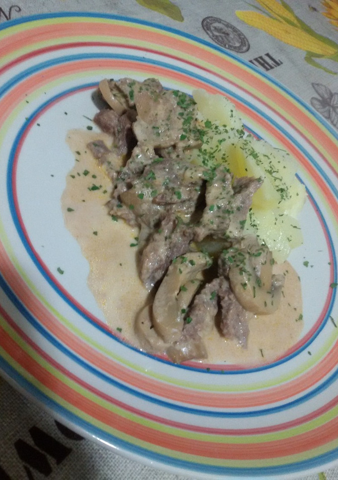 Una foto de Ternera estilo zurich con thermomix