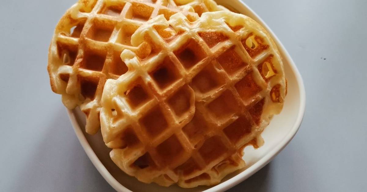 Susu resepi waffle tanpa Resepi Waffle