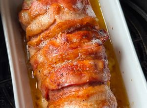 Foto de Rolo de carne com bacon na air fryer